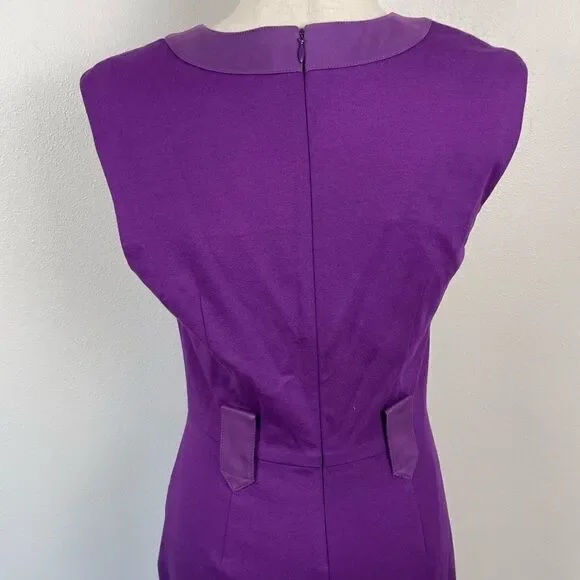 NWT Trina Turk Purple Midi Dress Size 6 - Picture 6 of 9